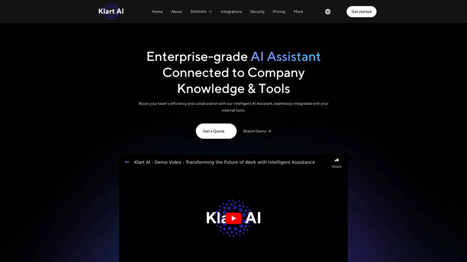 Klart AI: AI-Assistent & Unternehmenssuche