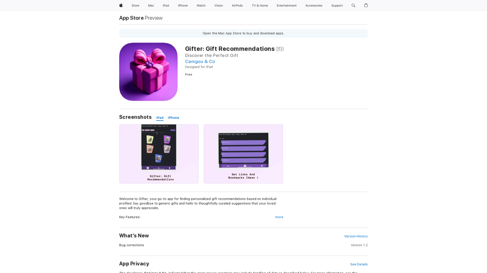 Gifter: Gift Recommendations on the App Store