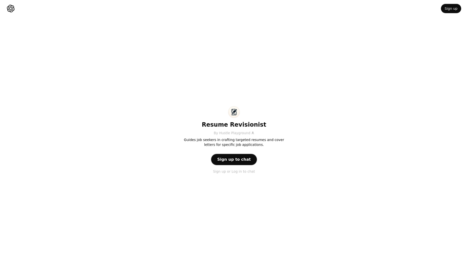 ChatGPT - Resume Revisionist