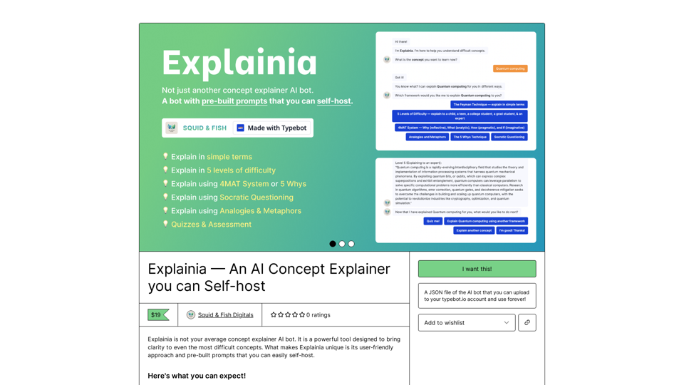 Explainia — An AI Concept Explainer you can Self-host