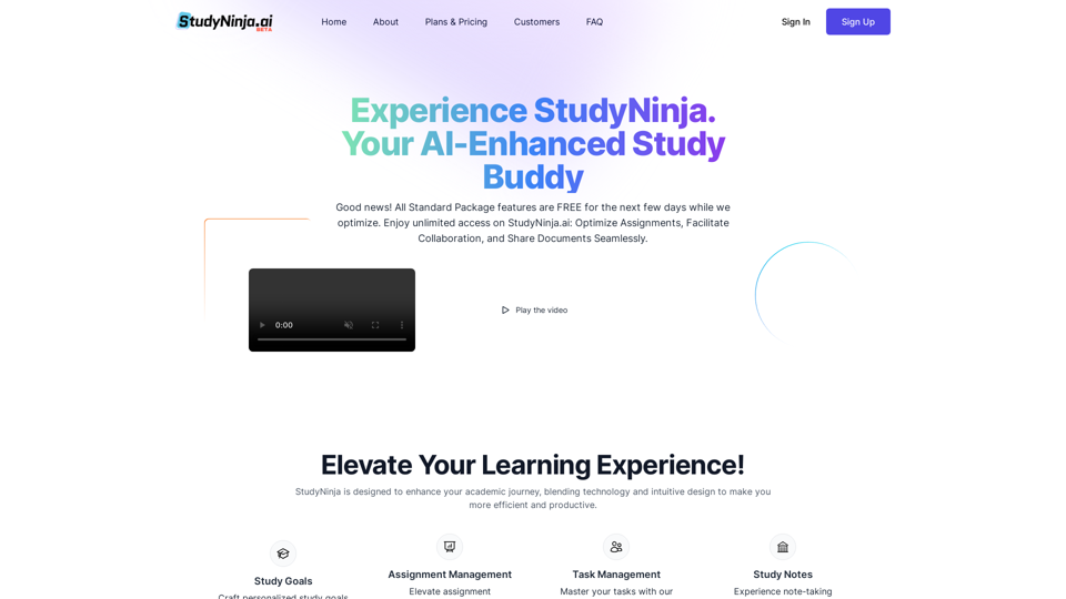 StudyNinja: Your Study Buddy