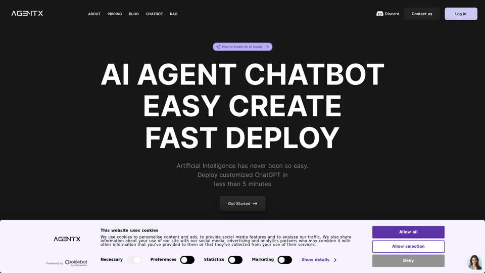 AgentX - AI-Agenten-Chattbot-Bau-Plattform