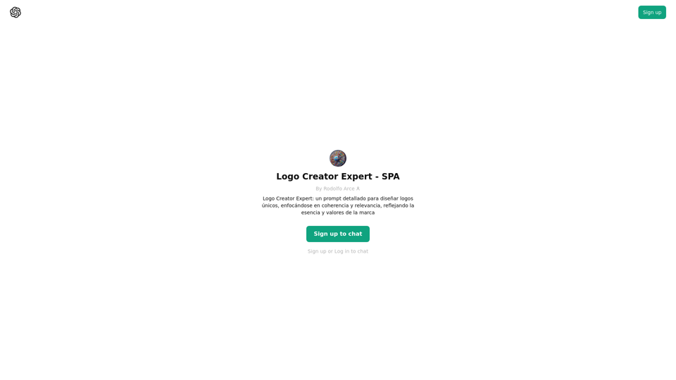 ChatGPT - Logo Creator Expert - SPA