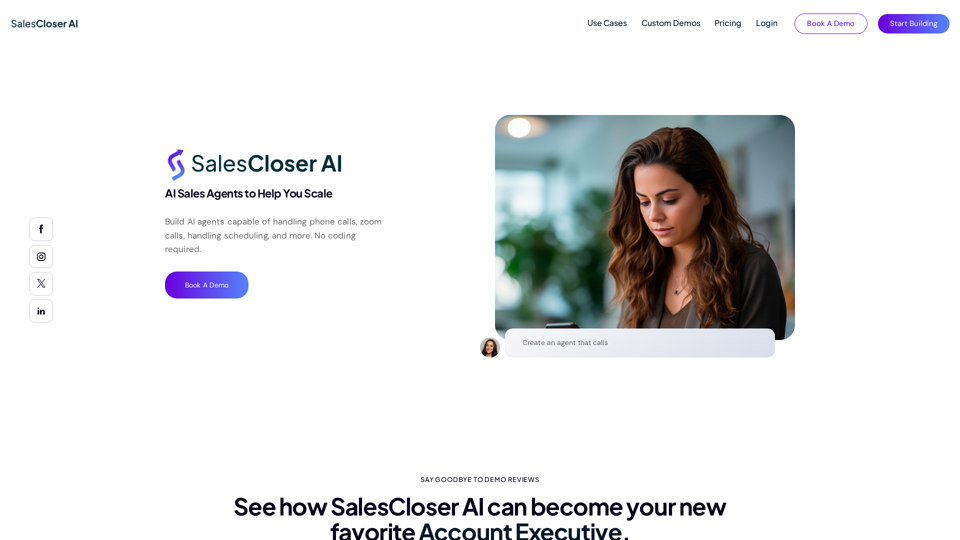 AI Sales Agent - AI Powered Sales Tool | Sales Closer AI