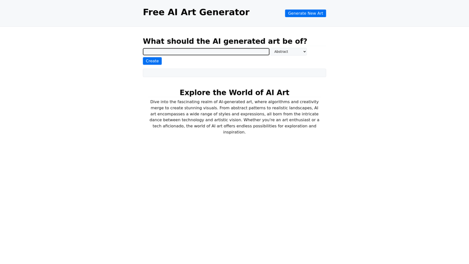 Free AI Art Generator