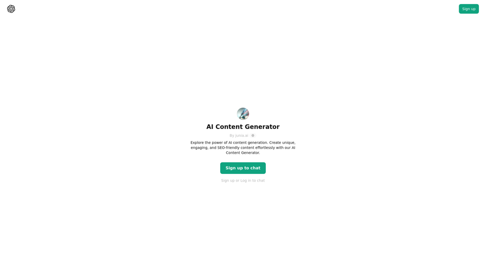 ChatGPT - AI Content Generator