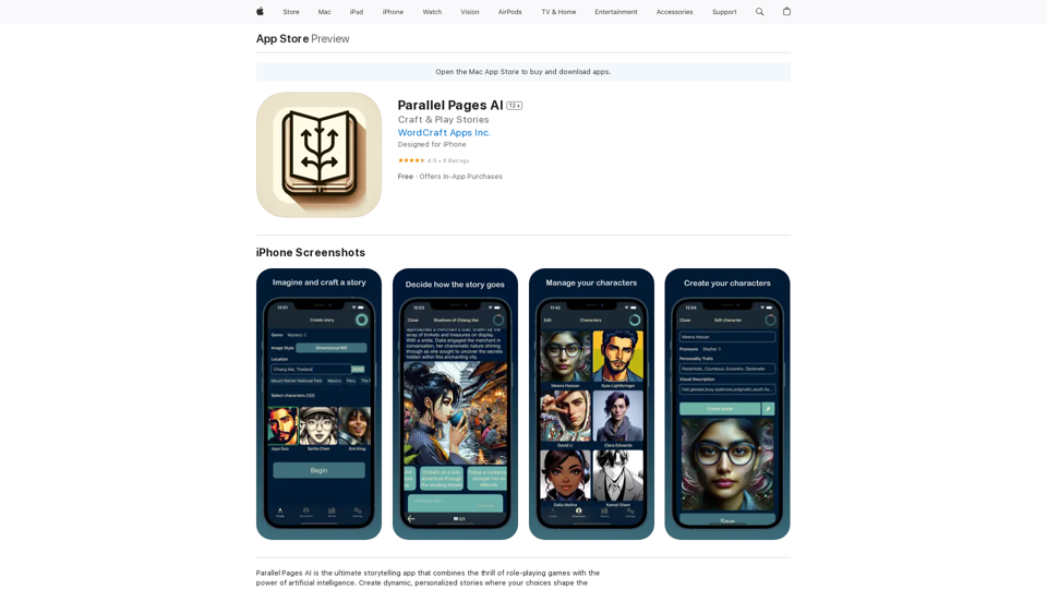 Parallel Pages AI auf dem App Store