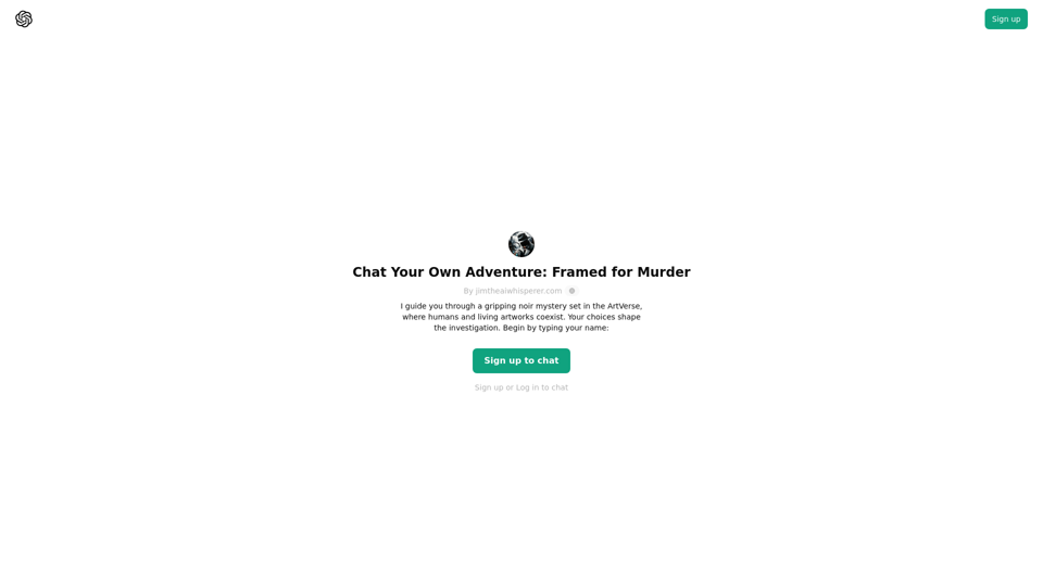 ChatGPT - 聊天你自己的冒险:被指控谋杀 ChatGPT - 聊天你自己的冒险:被指控谋杀