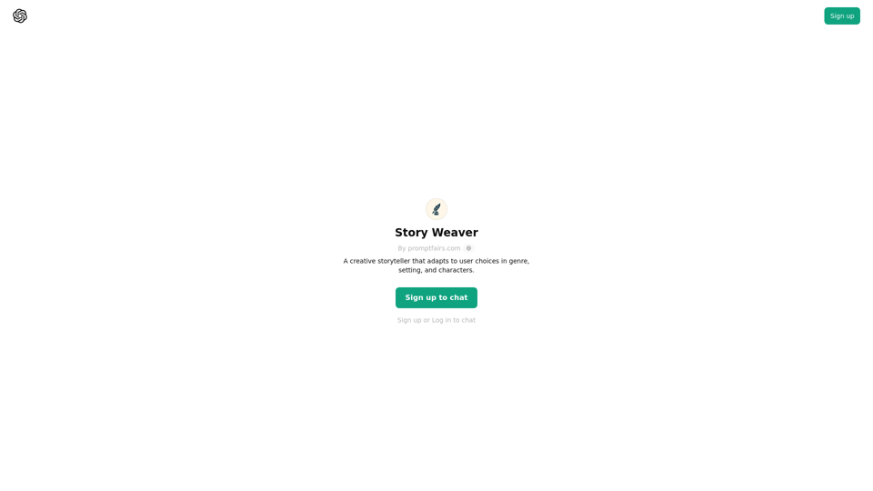 ChatGPT - Story Weaver