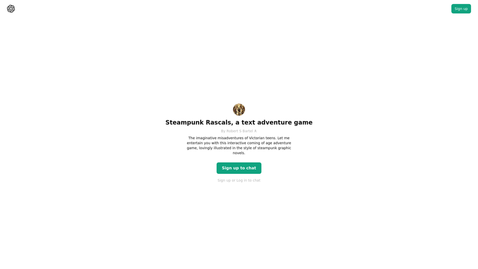 ChatGPT - 蒸汽朋克淘气鬼,一个文字冒险游戏 ChatGPT - 蒸汽朋克淘气鬼,一个文字冒险游戏