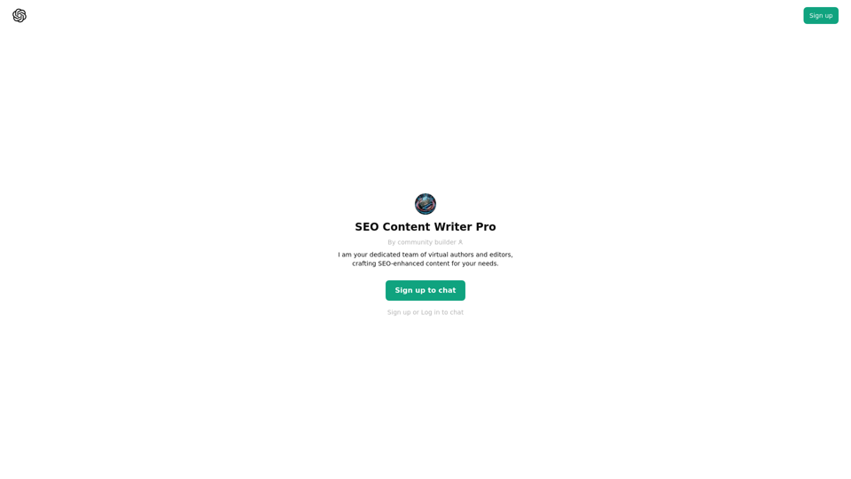 ChatGPT - SEO Content Writer Pro