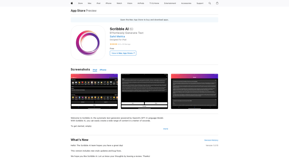 Scribble AI on the App Store