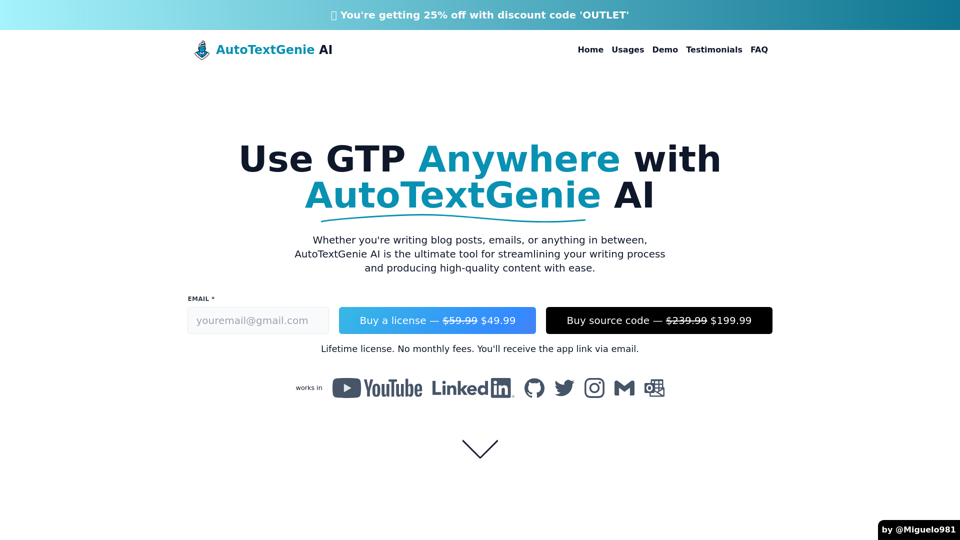 AutoTextGenie AI