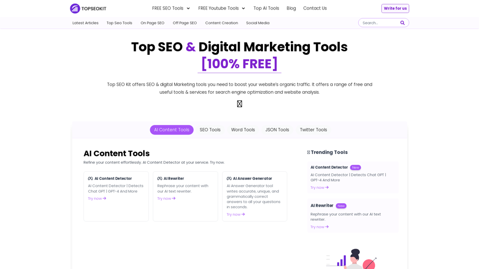 Beste kostenlose SEO- & Digital-Marketing-Tools [100% kostenlos] - Top-SEO-Kit