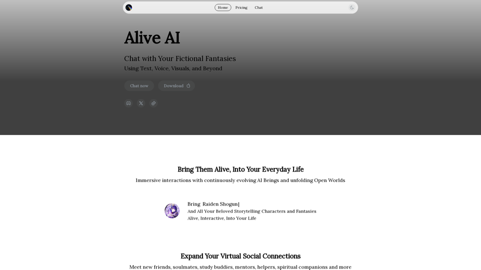 Alive AI Website