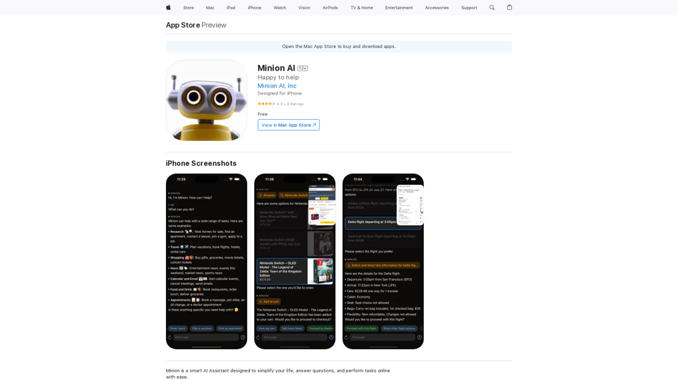 Minion AI on the App Store