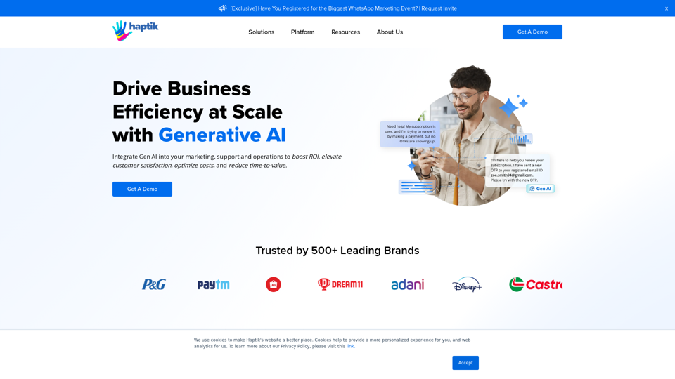 Drive Business Efficiency at Scale with Generative AI | Jio Haptik