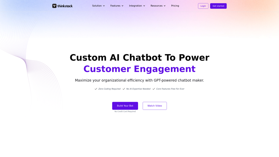 Thinkstack: Free AI chatbot maker | Embed chatbots anywhere