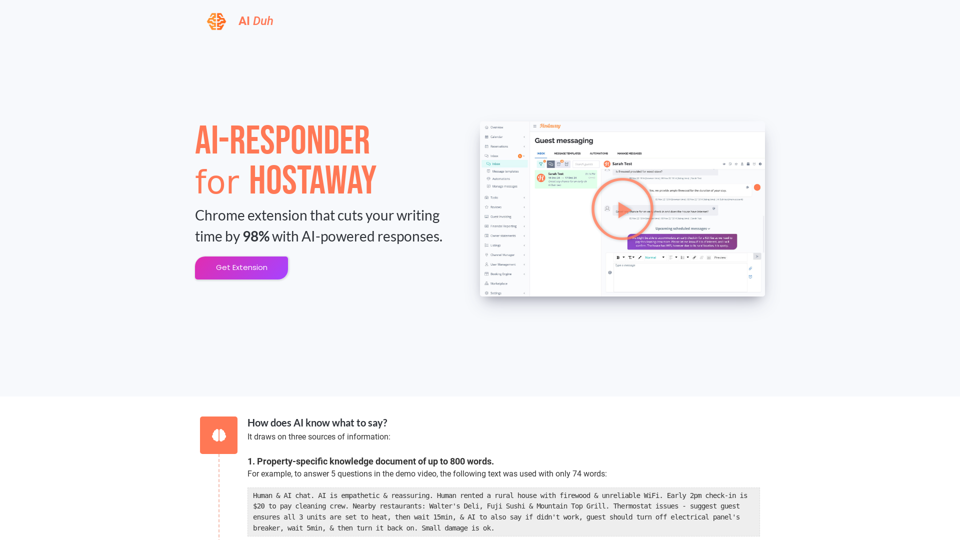 AI-Responder for HostAway - AI Duh