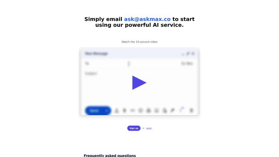 AskMax.co - 강력한 AI 내부 이메일