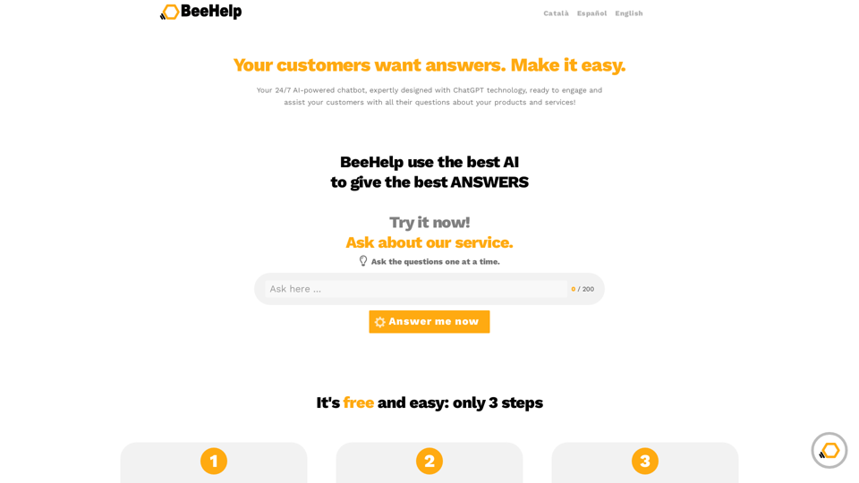 Your best web assistant :: BeeHelp Assistant with chatGPT