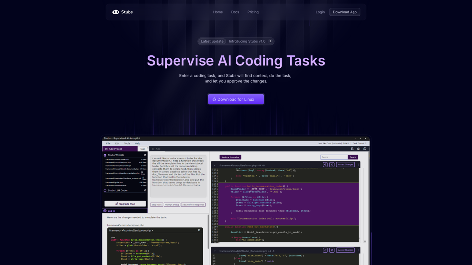 Stubs | Supervise AI Coding Tasks