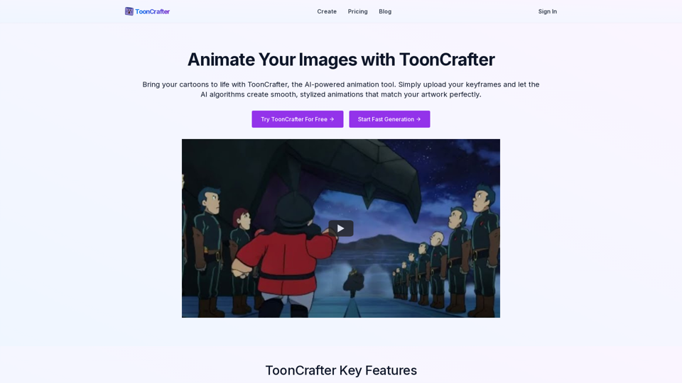 ToonCrafter - AI 캐릭터 애니메이션 생성기 | ToonCrafter | ToonCrafter ToonCrafter - AI 캐릭터 애니메이션 생성기 | ToonCrafter | ToonCrafter