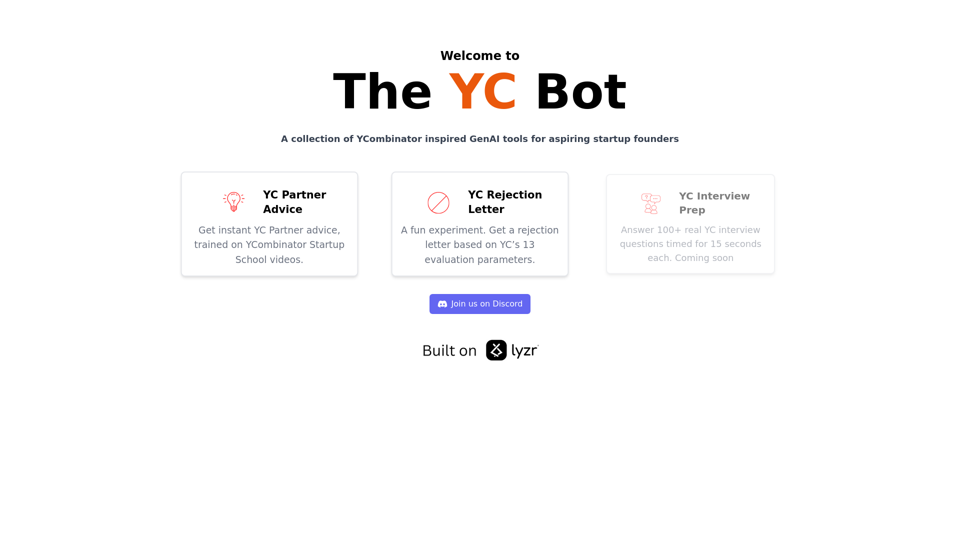 The YC Bot