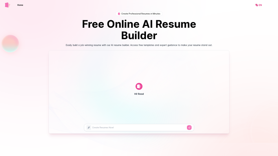 AIResumeBuilder.me: Effortlessly Create Professional Resumes Free Online